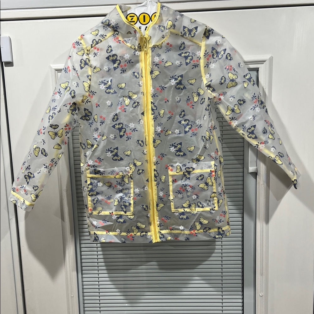 Kids Butterfly Print Raincoat